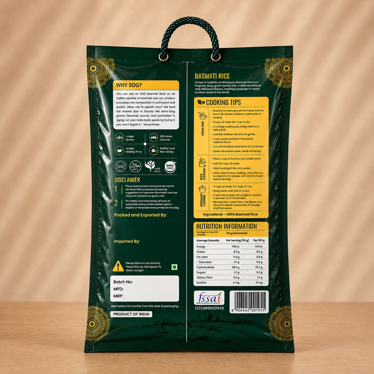 SOG Premium Basmati Rice - Image 2